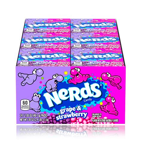 Nerds Gotta Have Grape And Seriously Strawberry 467g 24 Pack Dated