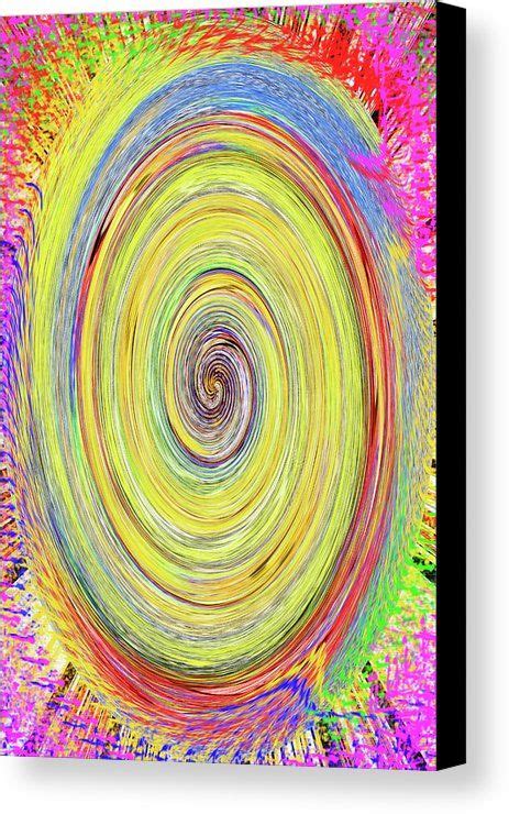 Digital Color Oval Abstract Canvas Print Canvas Art By Tom Janca