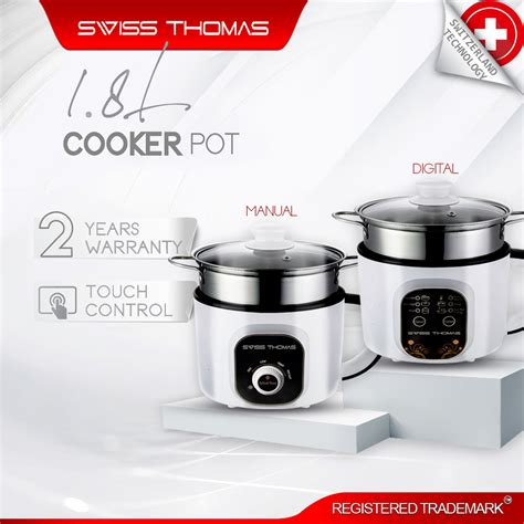 Swissthomas Periuk Nasi Cooking Pot Rice Cooker Electric Multifunction