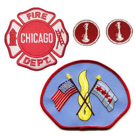 Chicago Fire Dept Lieutenant Patch Set Chicago Fire Shopde