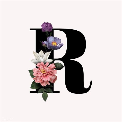 Maybe you would like to learn more about one of these? Classic and elegant floral alphabet font letter R vector ...