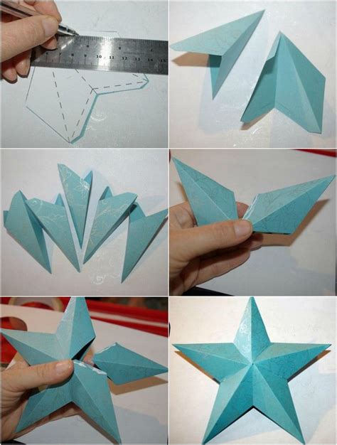 Atlas de méxico 6to grado : Origami Stern falten und damit zu Weihnachten dekorieren
