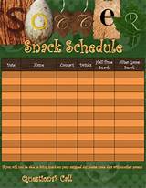 Soccer Snack Schedule Template Free Images