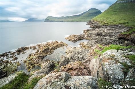 The View From Syðradalur In The Faroe Islands Looking North Long
