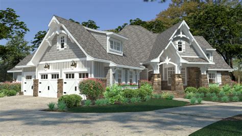 15 Amazing Concept House Plans With 45 Degree Angled 4 Car Garage