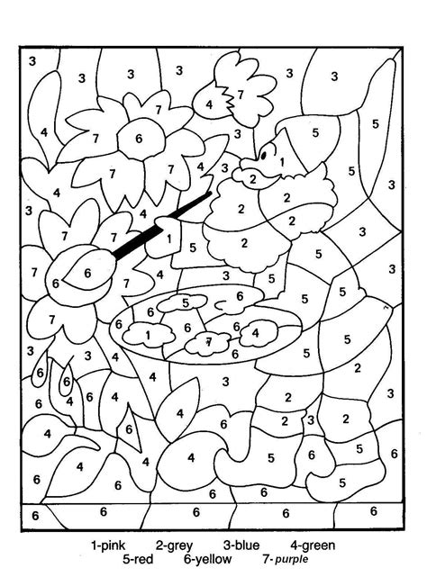 There are many free flowers color by number coloring page in nature color by number coloring pages. Adult Color By Numbers - Best Coloring Pages For Kids