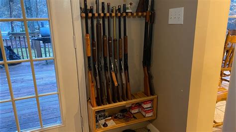 Diy Gun Rack For Wall Plans Build Your Own Secure Space Saving