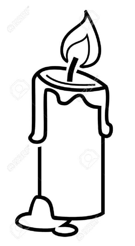 Download High Quality Candle Clipart Outline Transparent Png Images