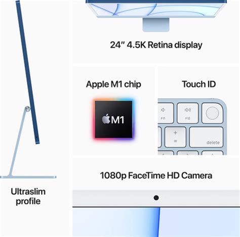 Apple Imac 24 Retina 45k Display Pc M1 Chip With 8 Core Cpu 8