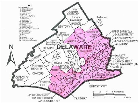 Delaware County Pa Zip Code Map