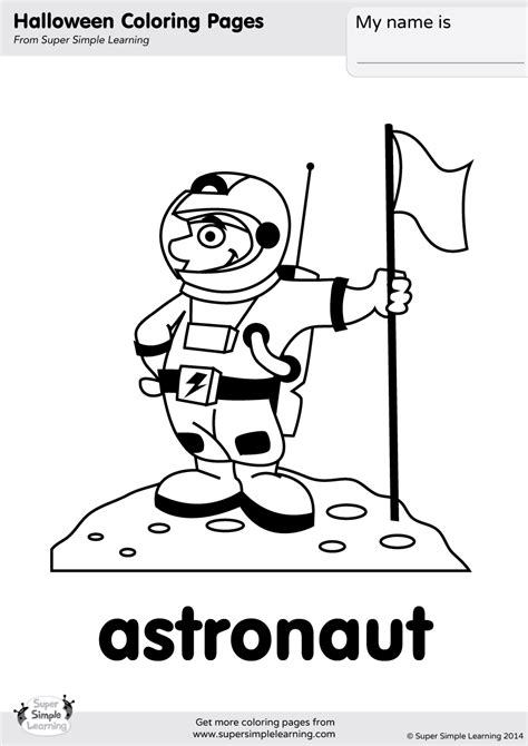 Find out the newest pictures of astronaut s coloring pages here, and astronaut s coloring pages picture submitted and uploaded by admin that saved inside our collection. Astronaut Coloring Page - Super Simple