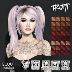 Second Life Marketplace Truth Scout Redhead Rigged Mesh Hair