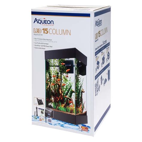 Aqueon Led 15 Column Aquarium Kit 15 Gallons The Fish Room