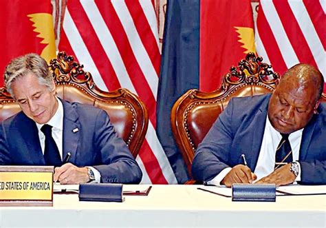 Papua New Guinea Usa Sign Defence Deal Nit
