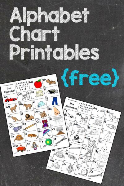Alphabet Chart Printables A To Z Teacher Stuff Printable Pages And