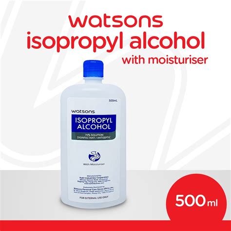 Watsons Isopropyl Alcohol 70 Solution Disinfectantantiseptic 500ml