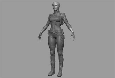 Artstation Cassie Cage High Poly