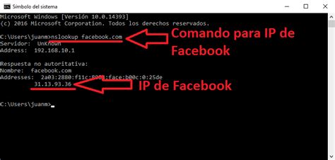 Como conocer la dirección IP especifica de una página Web