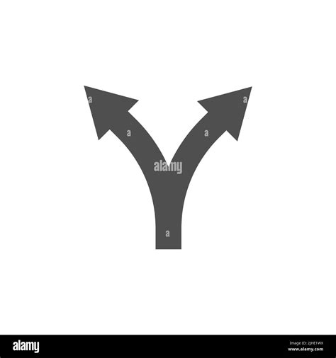 Two Way Direction Arrow Icon Isolated On White Background Vector