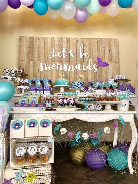 MERMAIDS Birthday Party Ideas | Photo 7 of 32 | Mermaid birthday party