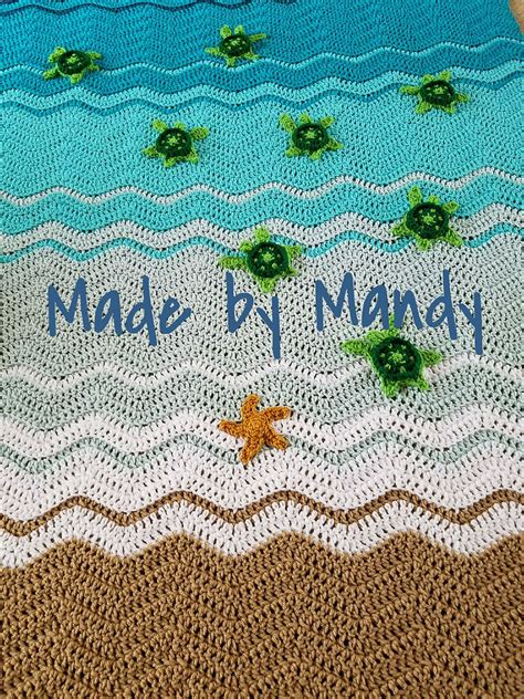 Ravelry Baby Sea Turtle Throw Blanket By Mandy Huseth Beach Blanket