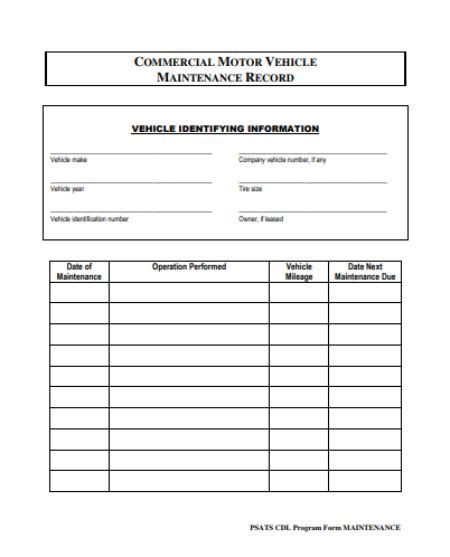 Equipment Maintenance Log Template 20 Free Templates In Word Pdf And