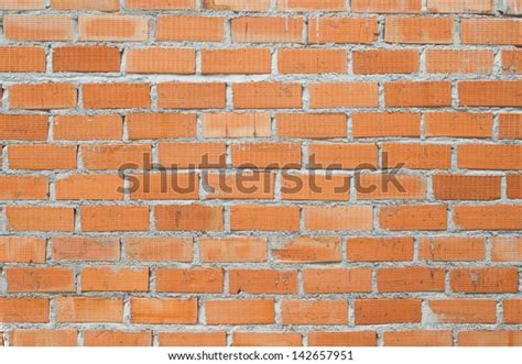 Orange Brick Wallpaper Texture Background Stock Photo 142657951