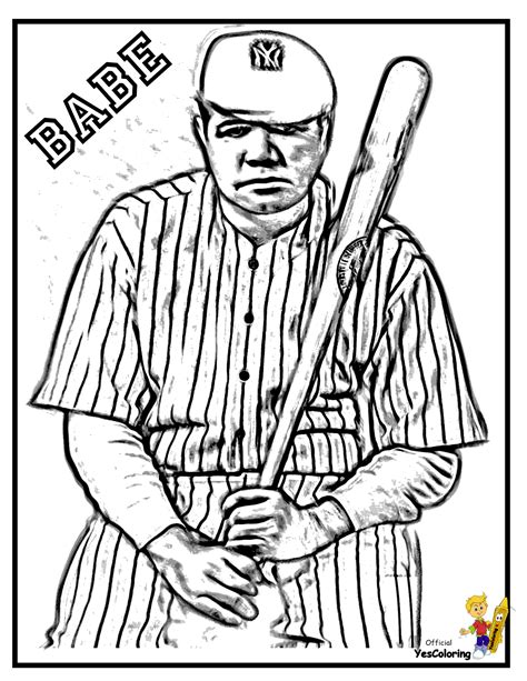 Fired Up Free Coloring Pages Baseball Mlb Players Free Sports