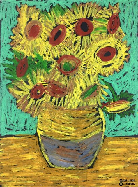 Van Gogh Meets Oil Pastels Make A Van Gogh Oil Pastel Project En 2020