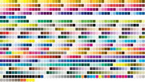 Printable Pantone Color Chart Printable Word Searches