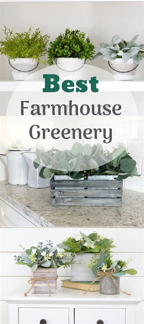 Farmhouse Greenery Arrangements In 2020 Greenery Arrangements