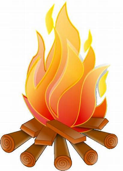 Fire Clipart Wood Burning Log Fireplace Clip