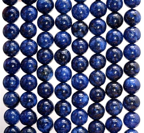 Blue Sapphire Quartz Gemstone Round 8mm 10mm 12mm Loose Beads 155 Inch