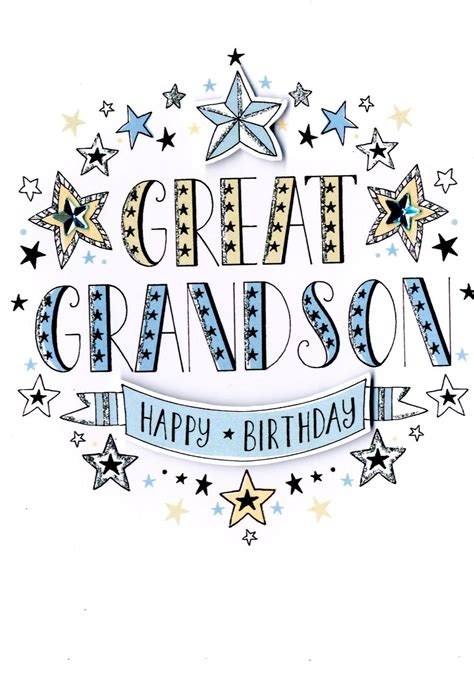 Just type the name of the recipient to personalize this interactive birthday greeting. Great-Grandson Birthday Greeting Card | Cards
