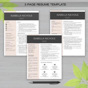 Adapt it to your profile and accomplish your job goals. RESUME TEACHER Template For MS Word | + Educator Resume ...