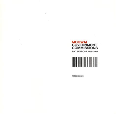 Mogwai Government Commissions Bbc Sessions 1996 2003 2005 Cd