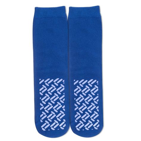 Ace Socks 2 Pairs Royal Blue Non Skid Hospital Yoga Pilates