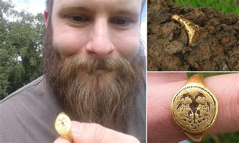 amateur treasure hunter 30 unearths elizabethan gold signet ring worth £10 000 daily mail online