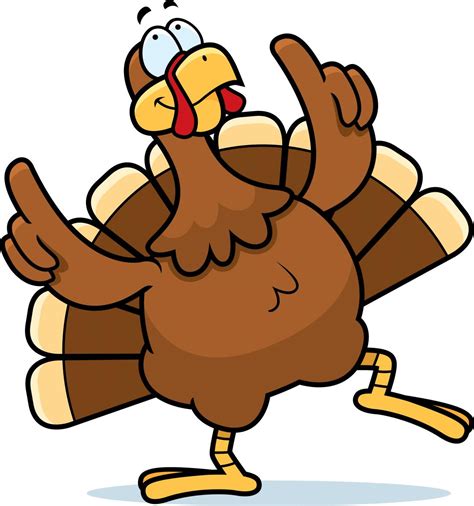 Happy Thanksgiving Turkey Dancing Drawing Free Image Download