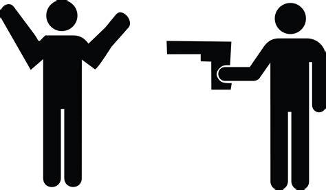 Free Clipart Of An Armed Robber