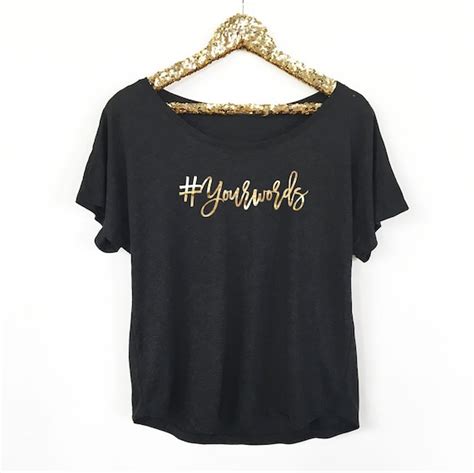 Hashtag Shirt Custom Shirts For Women Personalized Shirts Gold