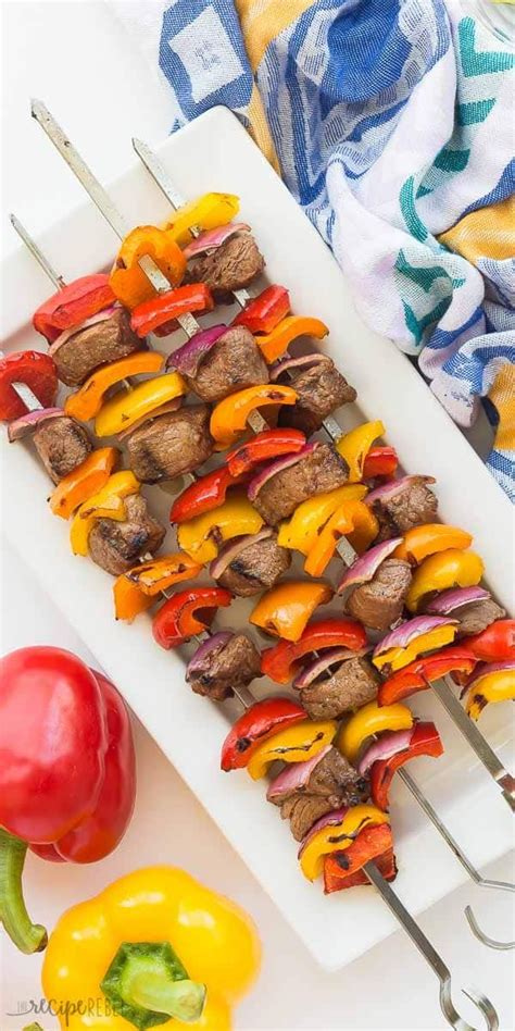 These Fajita Steak Kabobs Are Made With An Easy Mexican Inspired