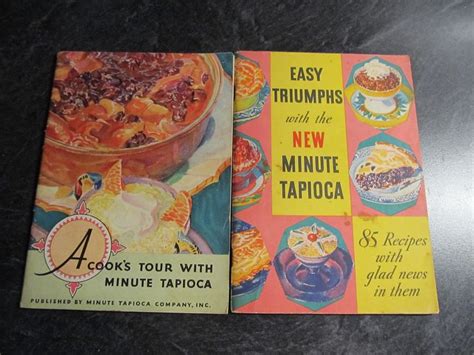 2 Vintage Minute Tapioca Company Booklets 1934 Easy Triumphs Etsy In
