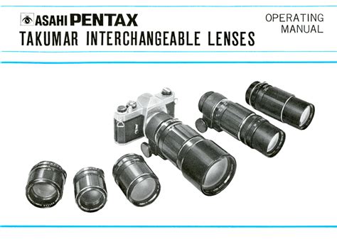 Die Cast Pro Download Asahi Pentax Takumar Interchangeable Lenses