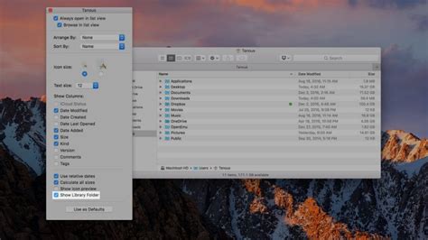 How To Show The User Library Folder In Macos Sierra The Mac Observer