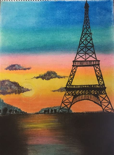 Pin By Richa Gupta On Misc Paris Painting Eiffel Tower Painting