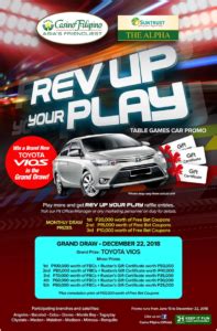 Maybe you would like to learn more about one of these? Rev Up Your Play at Casino Filipino with Table Games and Win New Brand Toyota Vios - Play and ...