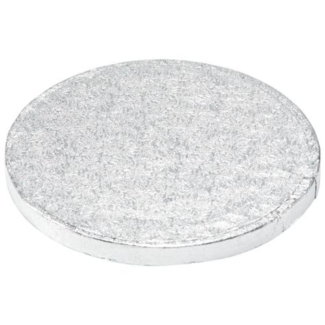 6 Round Silver Foil Cake Board Decopac