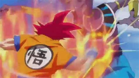 Dragon ball z movie 14: Super Saiyan God Goku vs Beerus on Make a GIF