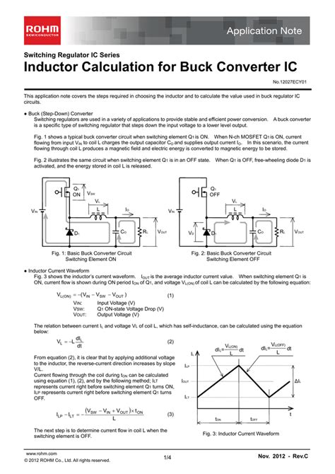 Inductor Calculation For Buck Converter Ic